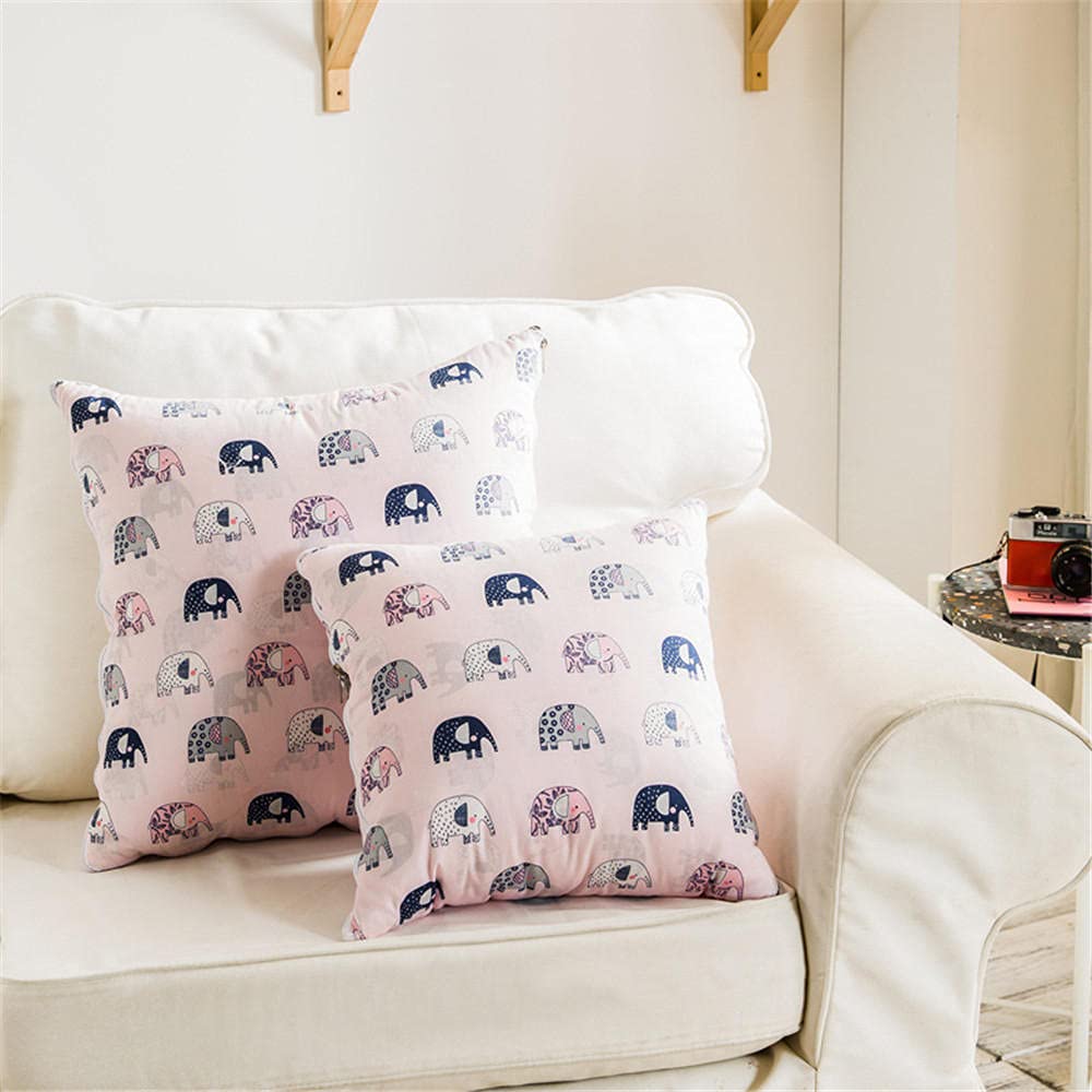 Cuscino Coperta 2 in 1 Rosa elefante Trapunta Cuscino Multifunzionale Coperta Cuscino Schienale Cuscino Tappetino Nap Cuscini per Divano Letto Sedia da Ufficio