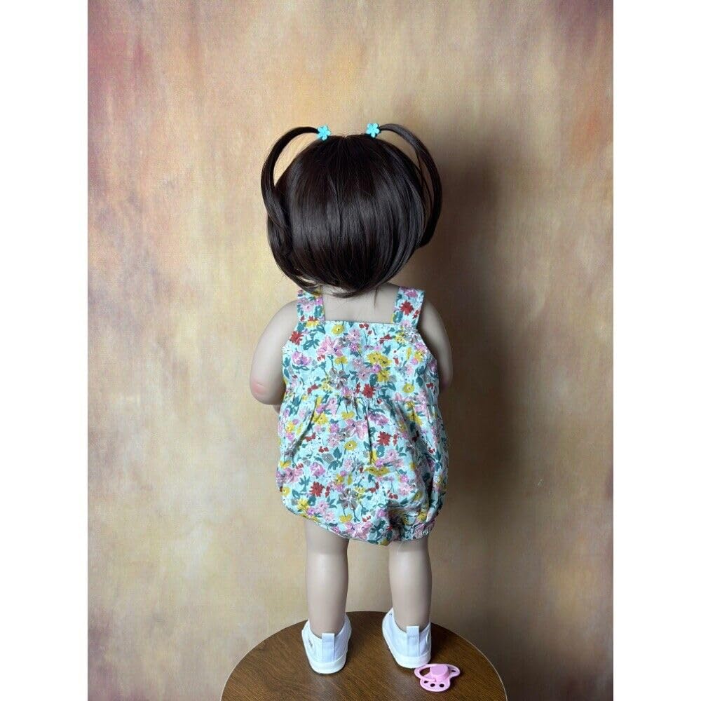 【リボーンドール】黒髪の人形です 新生児ハンドメードシリコン人形です 55cm リボーンドール】黒髪の人形です 新生児ハンドメードシリコン人形です