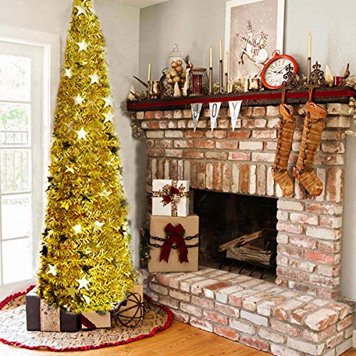 Kunstkerstbomen, kerstboom, kunstkerstdecoratie, boom, decoratieve boom, kunstboom met standaard, 150 cm, pvc, kerstboom, dennenboom, kerstboom (kunstkerstbomen, 150 cm) - Image 4