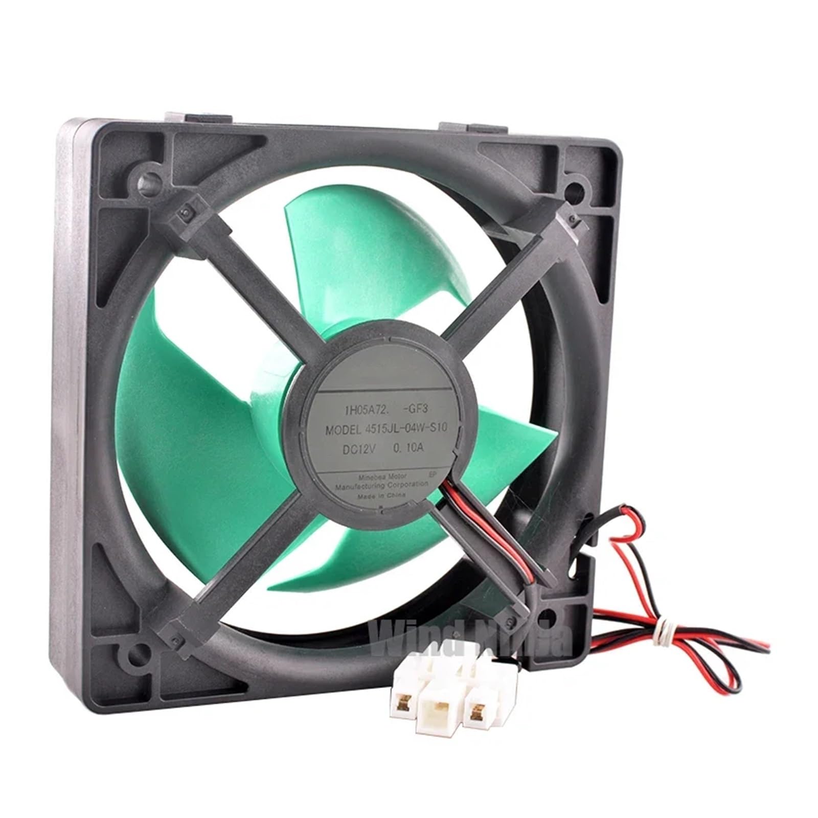 eufeifeiegds 4515JL-04W-S10 GF3 Ventilador de 11,3 cm y 113 mm, 12 V CC, 0,10 A, for motor de refrigerador wefeiegds