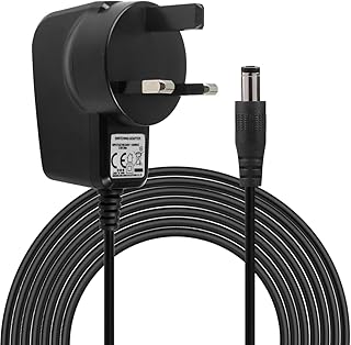 Dericam 12V 1A DC Power Supply Adapter for IP/CCTV security camera, 5ft/1.5 meter AC to DC power cord, Wall Charger, output DC 12V 1000mA, input AC 100V-240V/50 or 60Hz/0.4A Max, Black