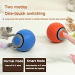 2Packs Speedy 2.0 Tail Cat Toys for Bored Indoor Adult Cats,2025 New Generation Interactive Cat Toys for Indoor Cats,Automatic Moving Ball with Tail,Blue and Orange - Image 3