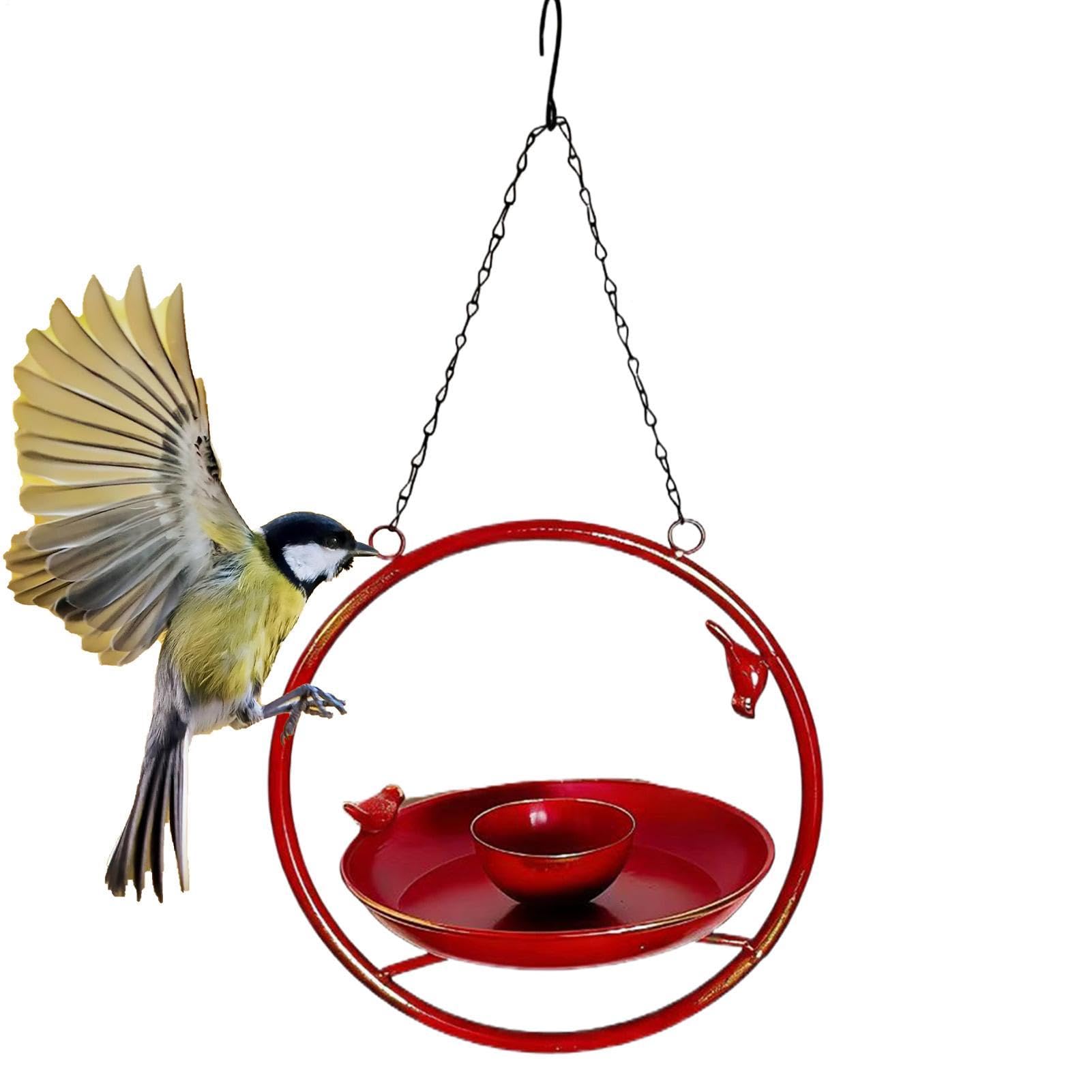 Bol de bain pour oiseaux décoratif à suspendre pour embellir votre terrasse