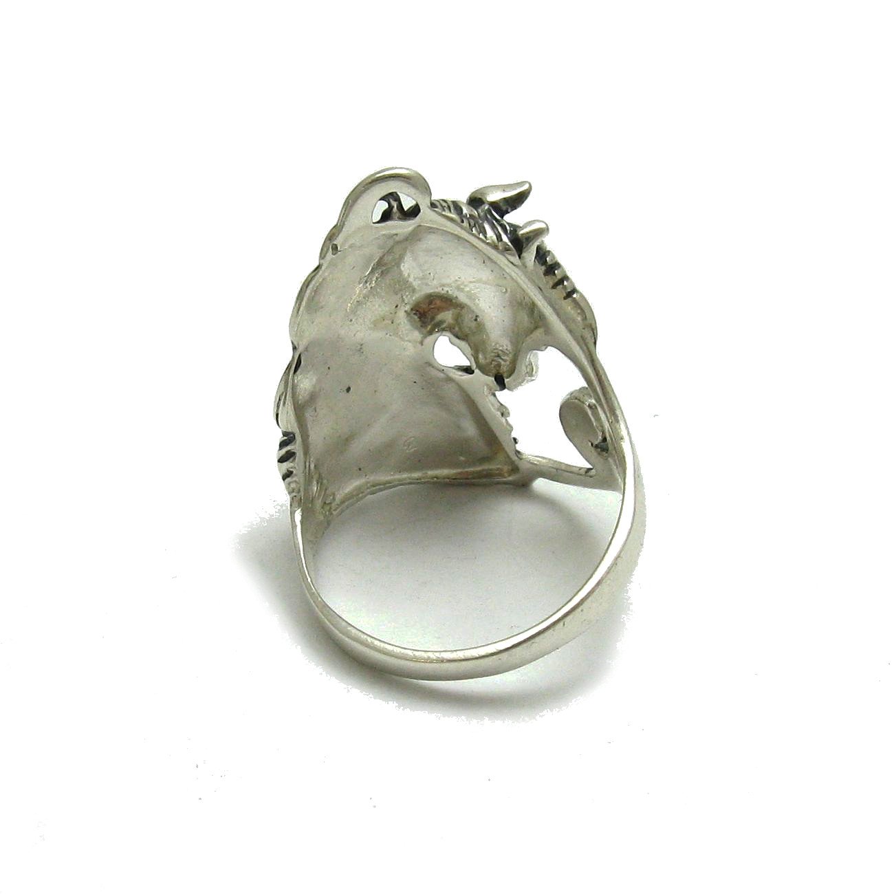 Anello in Argento 925 unicorno di cavallo R000813 Empress