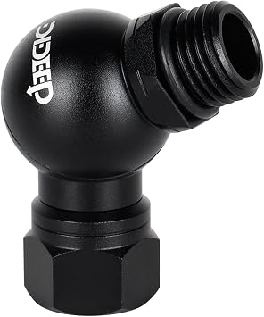 DIDEEP Scuba Secondary Respirator with 360-Degree Universal Joint, Scuba Regulator 360 Degree Adapter for Professional and Recreational Diving