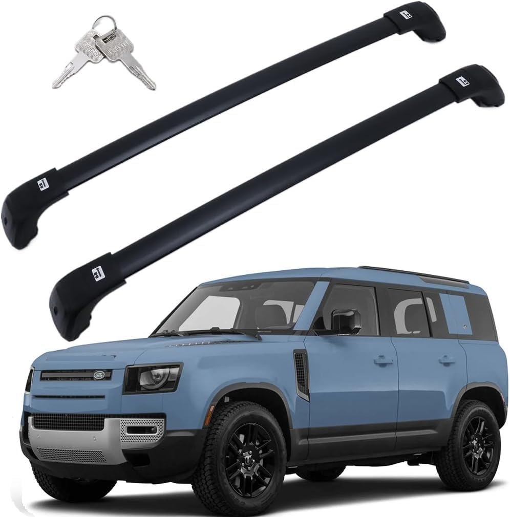 Upgraded Loading 260lbs for Land Rover Defender 110 130 2020-2026 Roof Rack Cross Bars Luggage Rail Carrier Lockable