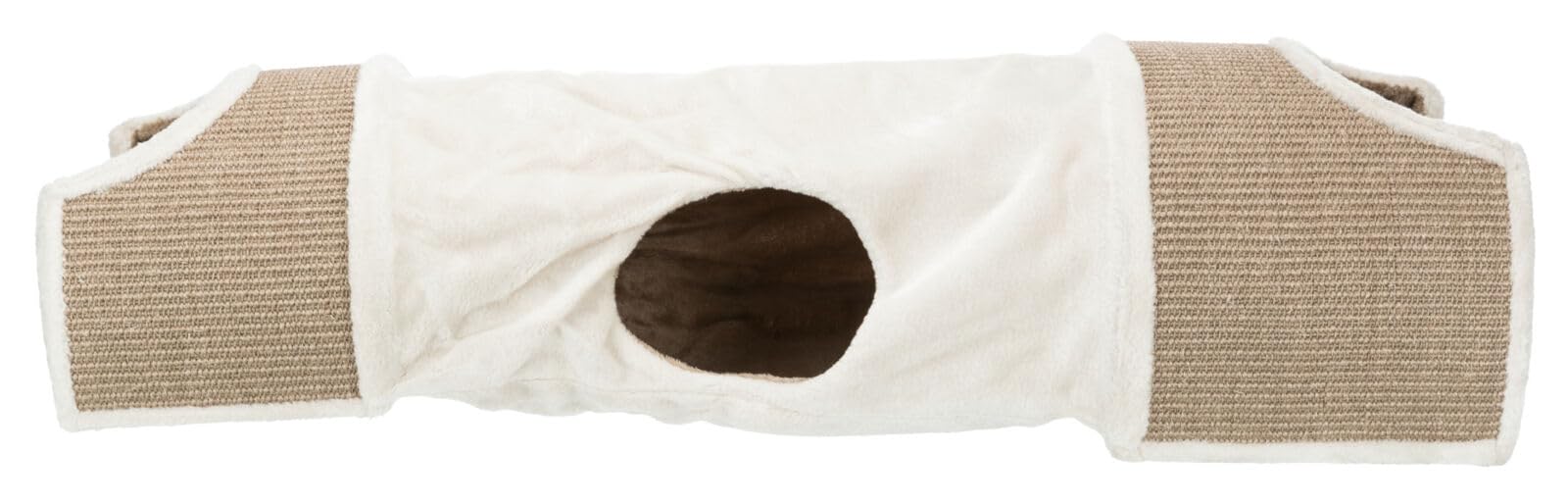 Trixie Túnel Rascador, 110 × 30 × 38 cm, Gris Claro/Marrón, Gato