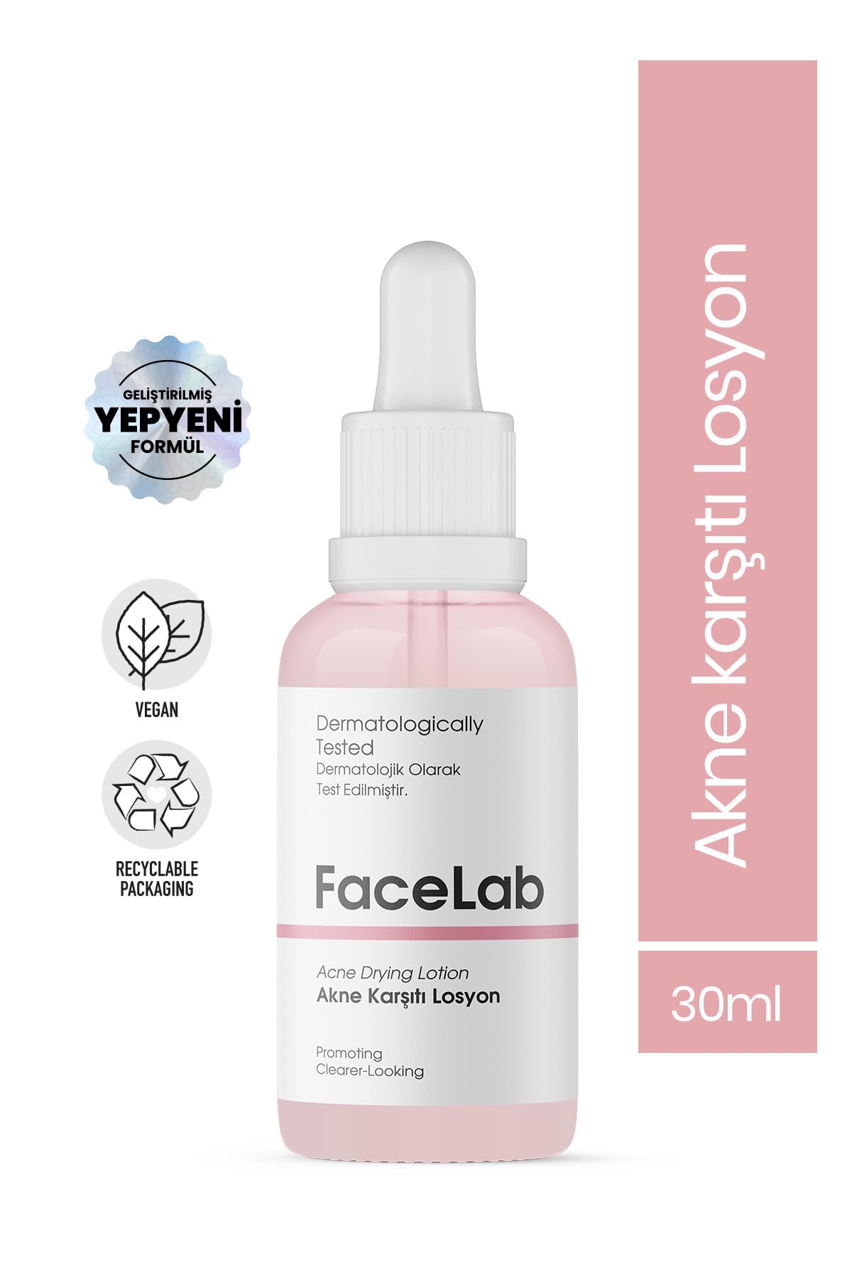 Facelab Akne ve Sivilce Kurutucu Zencefil Özlü Losyon Acne Drying