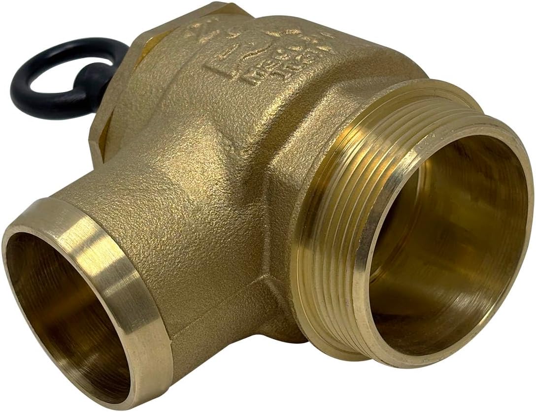 Brass Pressure Relief Valve, 300 CFM, 2" Diameter, Fully Adjustable, Non-Code (1050-0000 RIV)