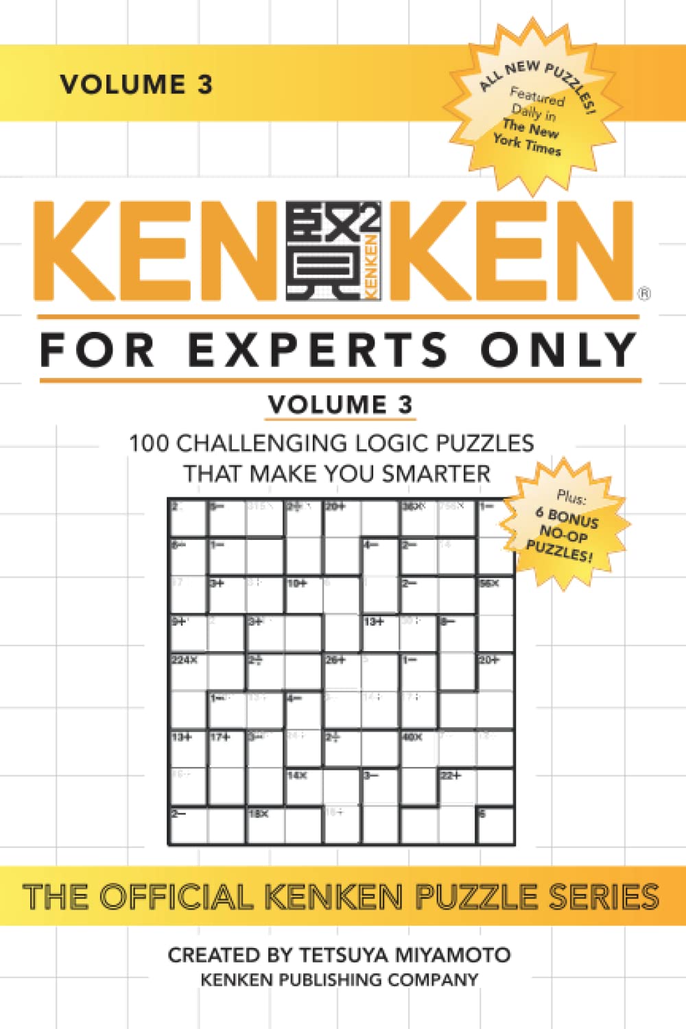 KenKen: For Expert Only, Volume 3 Paperback – 20 Aug. 2022