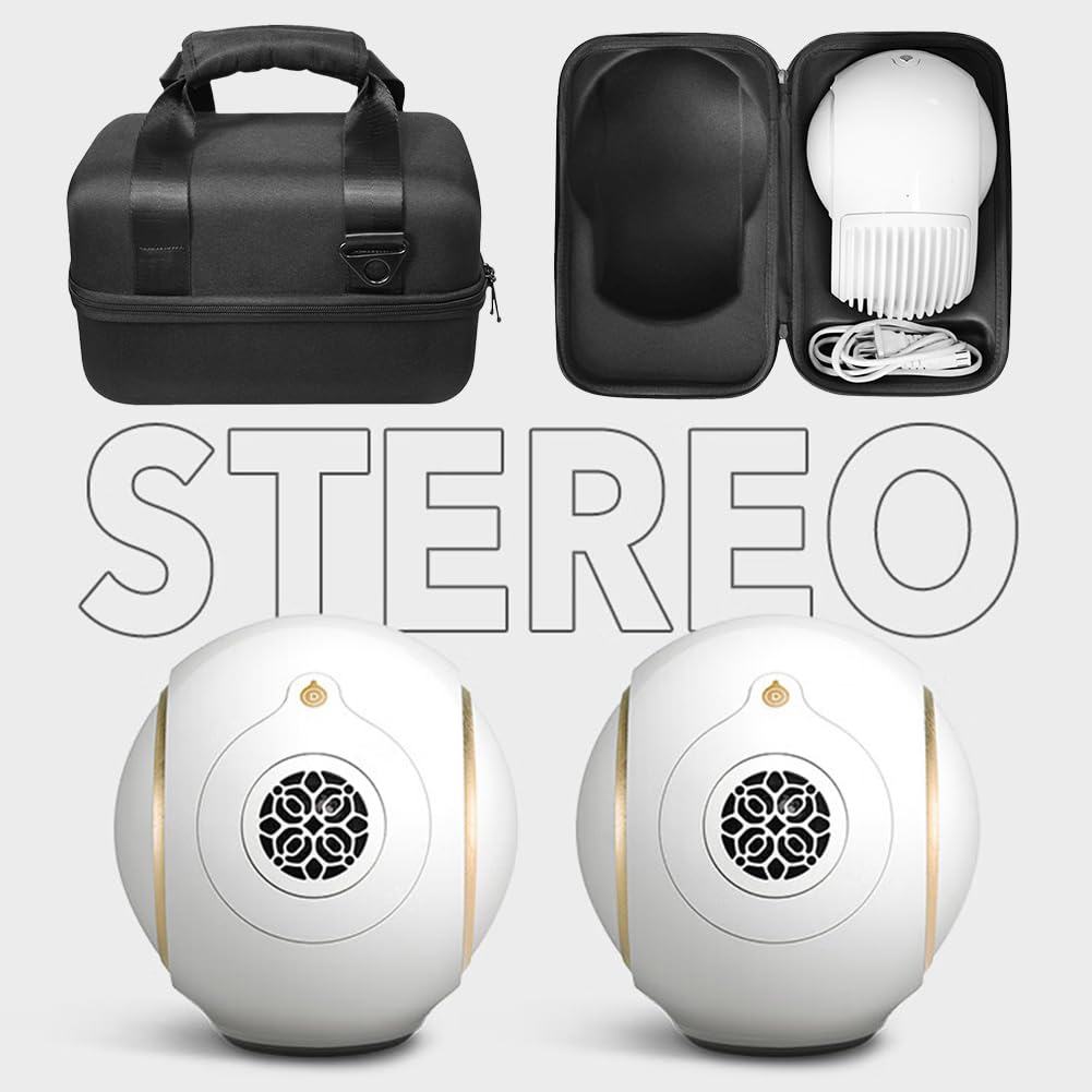 Custodia Protettiva Borsa Doppia Cerniera Borsa da Viaggio Protettiva Borsa da Trasporto Custodia Rigida Antiurto con Tracolla for Devialet Phantom II 95/98dB Altoparlante Wireless