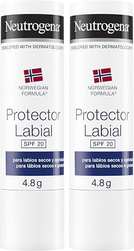 Neutrogena Fórmula Noruega Protetor Labial SPF 20 (2 x 4,8 g), bálsamo labial pa