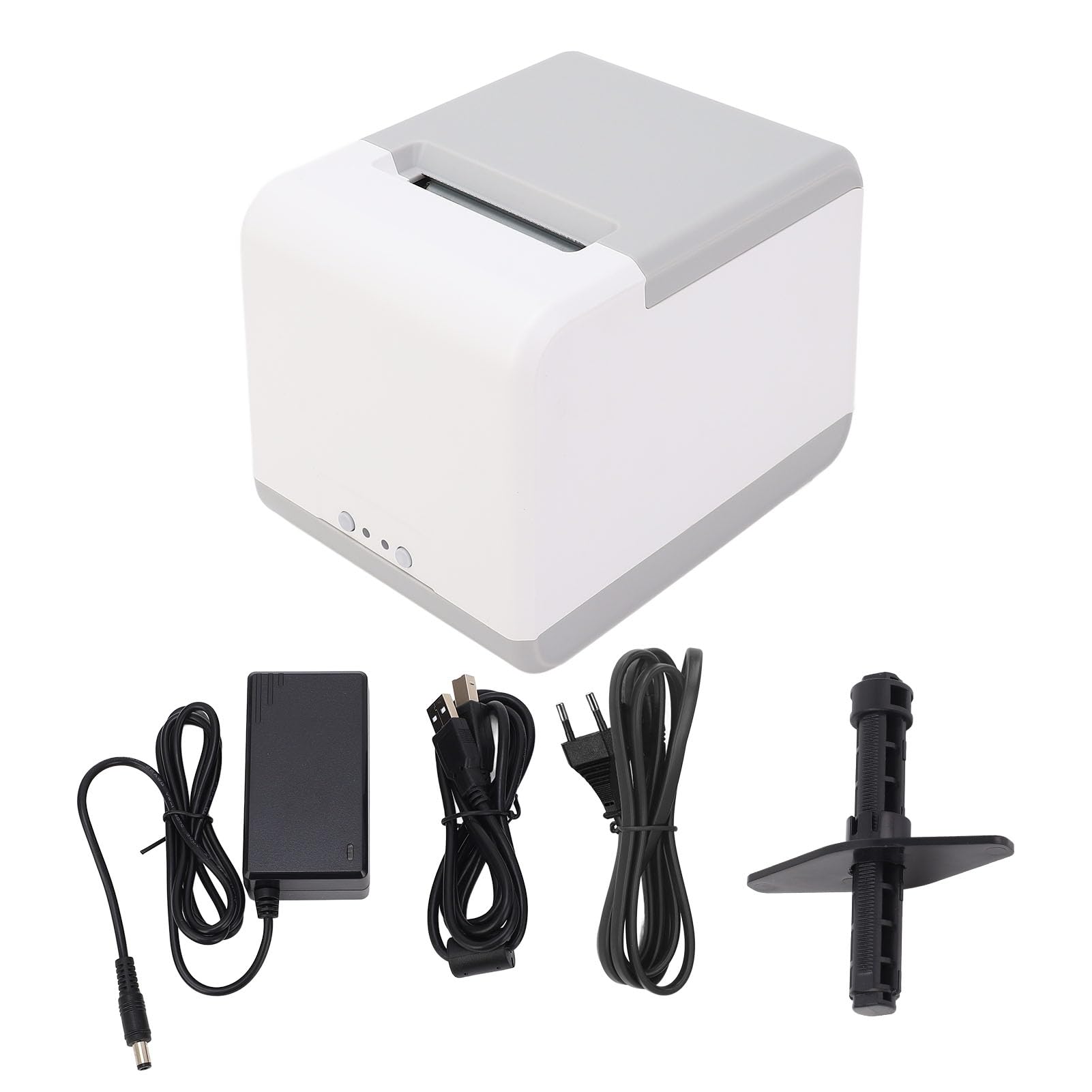 ViaGasaFamido Stampante Termica USB Stampante Termica per Etichette a Doppia connettività con velocità 100 Mm/s per la Stampa di Codici a Barre del Negozio di Abbigliamento del Ristorante (Spina