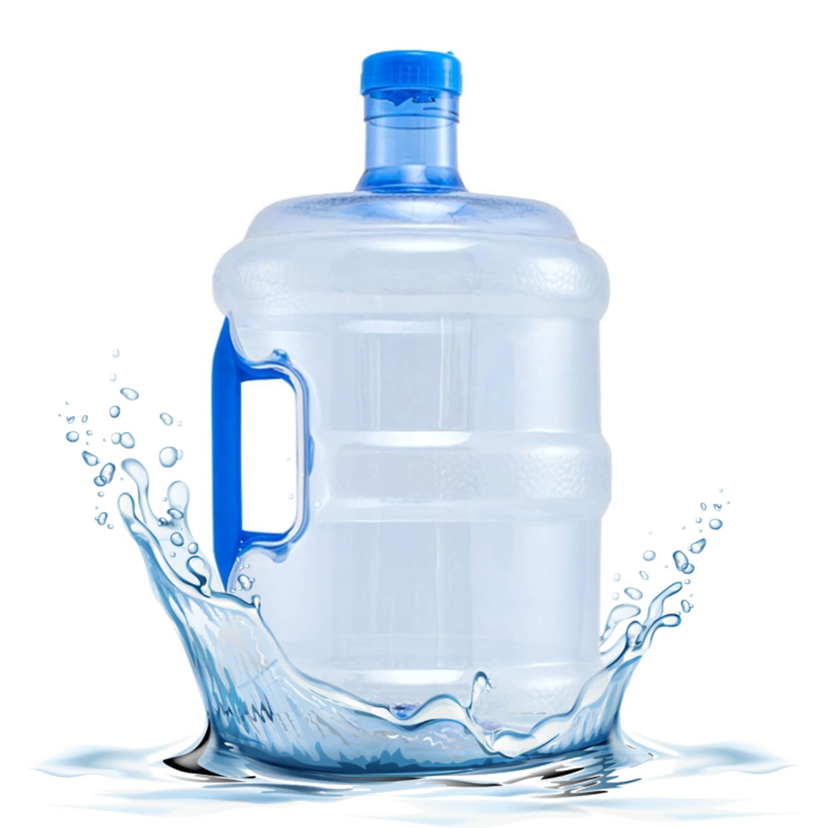 10L Water Jug with Handle Food Grade Leakproof Transparent for Home Outdoor