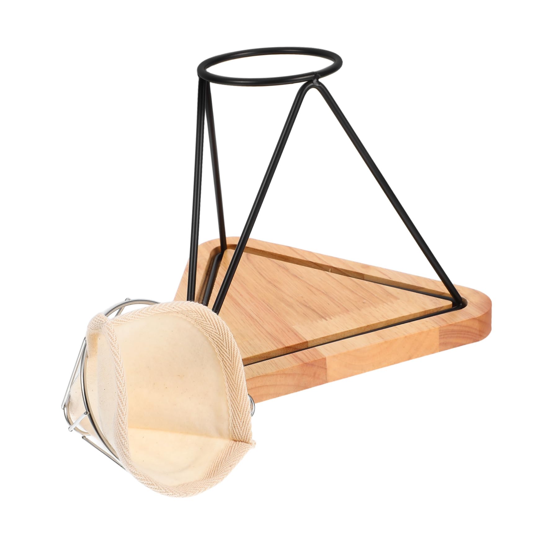 Support de filtre à café Veemoon en acier inoxydable avec entonnoir pour maison