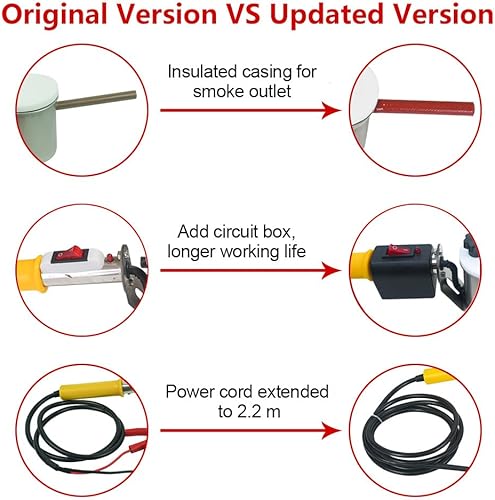 Miniatura 3 de Vaporizador de ácido oxálico, ácido oxálico atomizando equipo de apicultura para el tratamiento de ácaros de la colmena para abejas 12V 180W