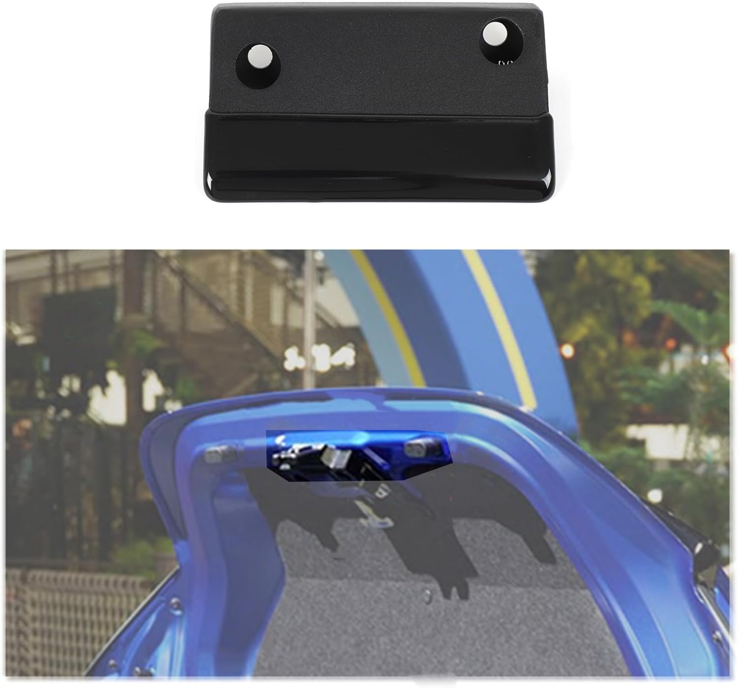 HAPPYHORSE Car Trunk Handle Cover Trim Sub@ru BRZ/Toyot@ GR86 2022-2026，Rear Trunk Tailgate Switch Handle Liftgate Latch Handle Decoration Accessories (Black)