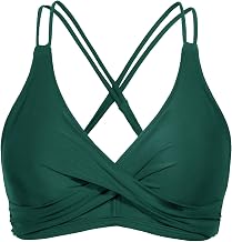 JFAN Bikini Top Women Bikini Top Push Up Cross Tie Bikini Top Wrap Classics