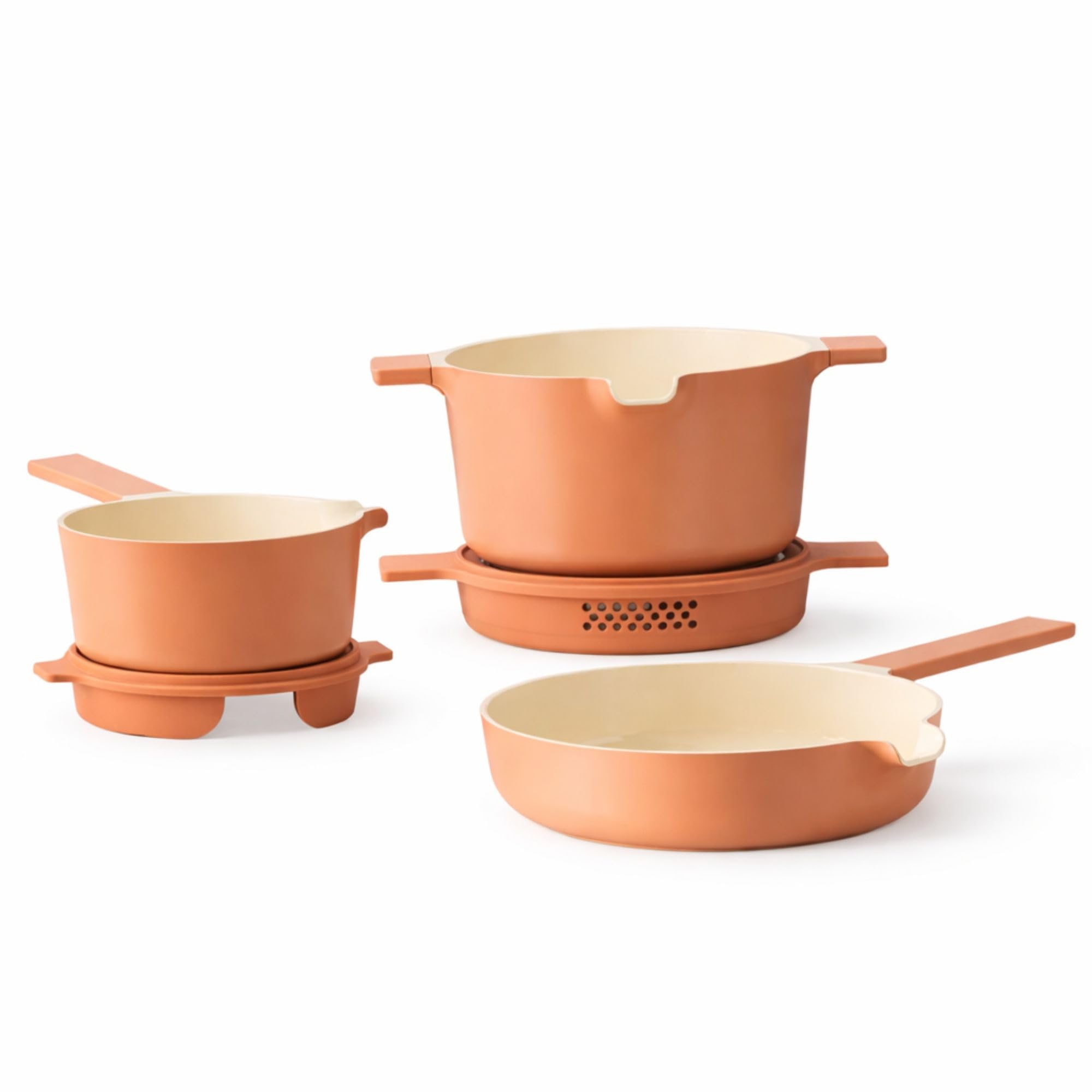 Alva Neat 5-Piece Ceramic Nonstick Stackable Cookware Set