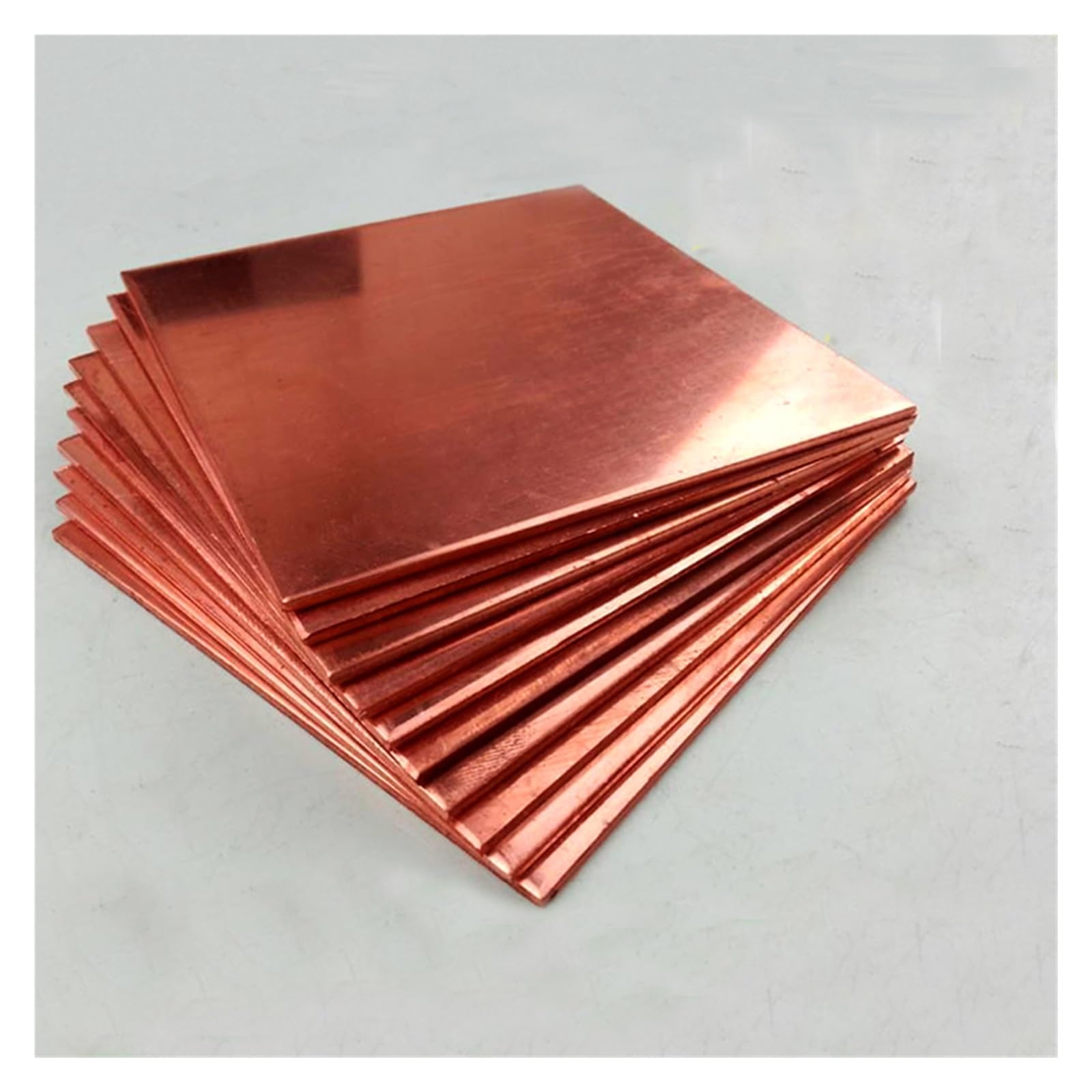 BAFAFA Lámina de cobre al 99,9% Placa de cobre T2 Cobre puro Cu Metal 100 * 100 mm, 200 * 200 mm(200x200x3mm)