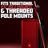 Vista 2 de Gator Frameworks Poste extensor de subwoofer/altavoz estándar y adaptador de 0.787 in, compatible con roscado M6 (GFW-SPK-SP)