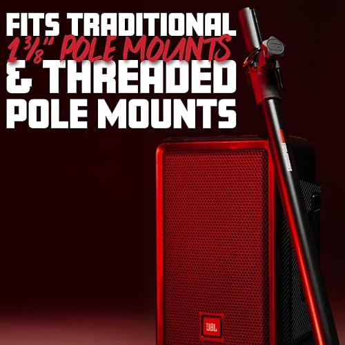 Miniatura 2 de Gator Frameworks Poste extensor de subwooferaltavoz estándar y adaptador de 0787in se adapta a rosca M6 GFW-SPK-SP