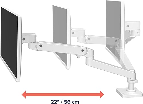 Miniatura 4 de Ergotron Brazo de monitor LX Pro Premium actualizado, soporte de escritorio para un solo monitor - Se adapta a monitores de computadora ultraanchos