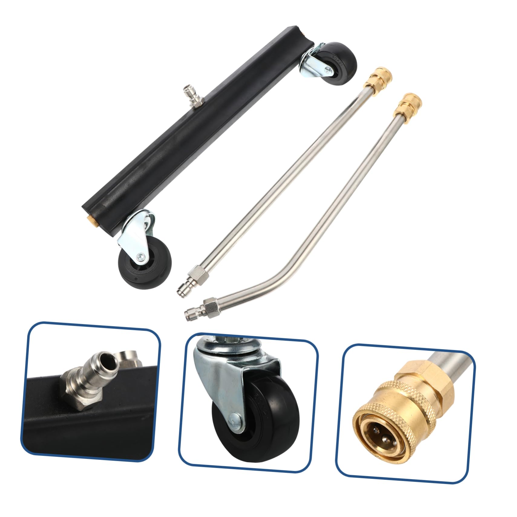 YARNOW Nettoyeur Haute Pression avec Brosse De Nettoyage pour Châssis Outil De Nettoyage De Voiture pour Camion SUV Et Autres Véhicules