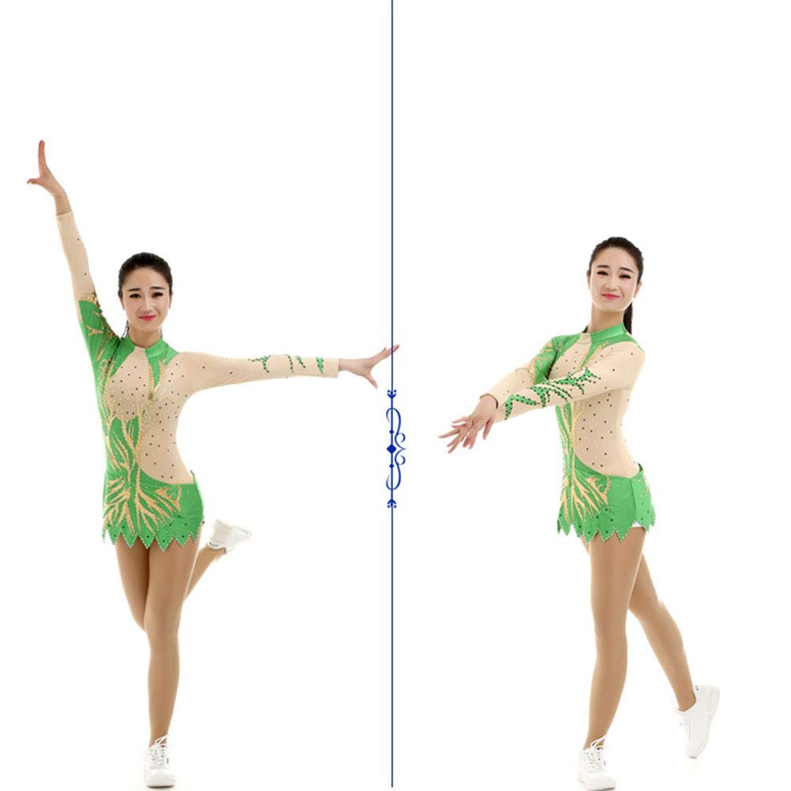 Body Da Ginnastica Ritmica Classica Ragazza Da Donna Abbigliamento Da Ballo Manica Lunga Abbigliamento Sportivo Traspirante Fatto A Mano