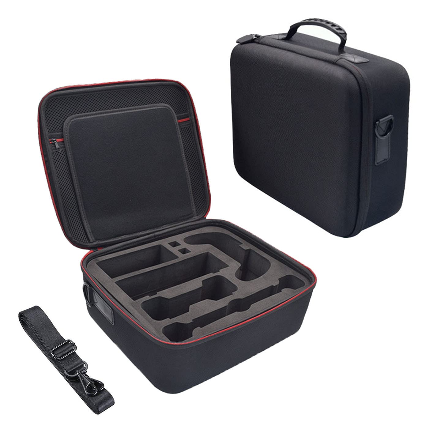 Carry Case for Nintendo Switch, Hard Shell Travel Cases with 21 Games Storage Slots & Shoulder Strap Storage for Switch Console, Pro Controller, Switch Dock, AC Adapter Cable & Accessories