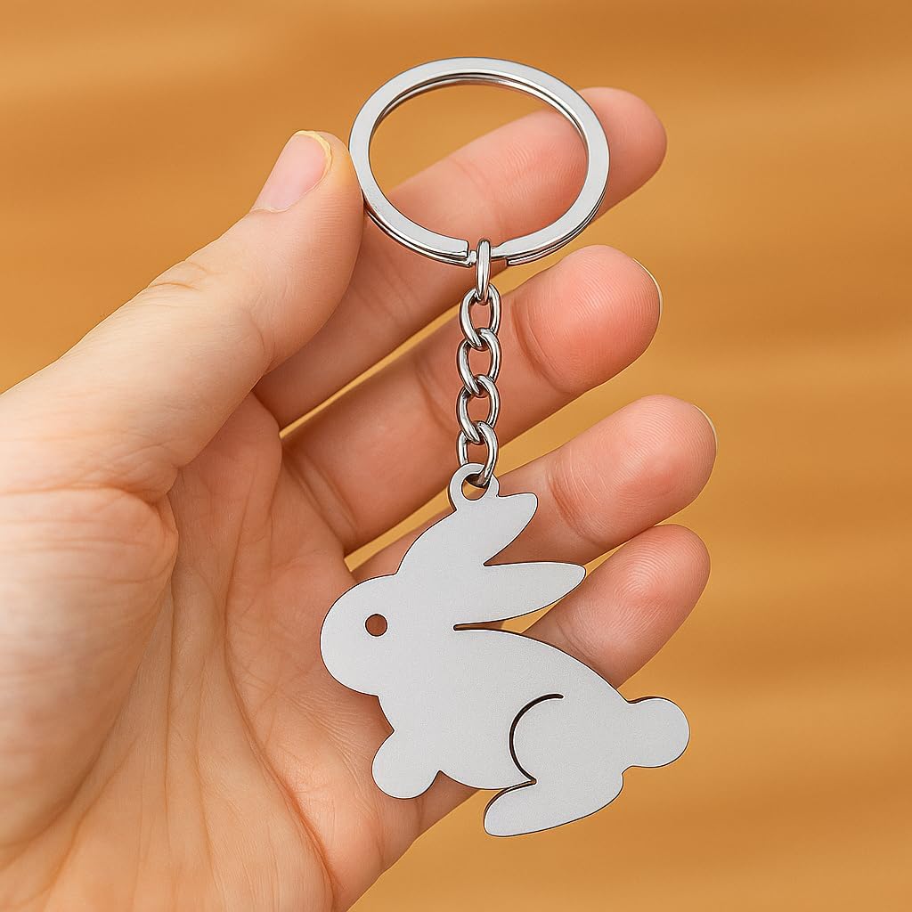 Bunny Keychain - Cute Key Chains for Women Bag Charms, Rabbit Keychins Gift for Wemen Friands Girls Teens - Image 5