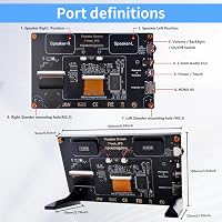 GeeekPi 7" Érintőképernyős Monitor Raspberry Pi-hez, 1024x600 IPS LCD, Dual Speaker 3