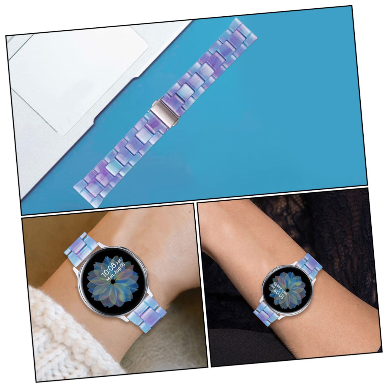 Hemobllo 3 Stk Armband Smartwatches Für Frauen Uhr Passen -bands Modeuhren Für Damen Reloj Inteligente Para Mujer Lite-bands Uhrengürtel Aus Nylon Ladegerät Fräulein Harz Zubehör