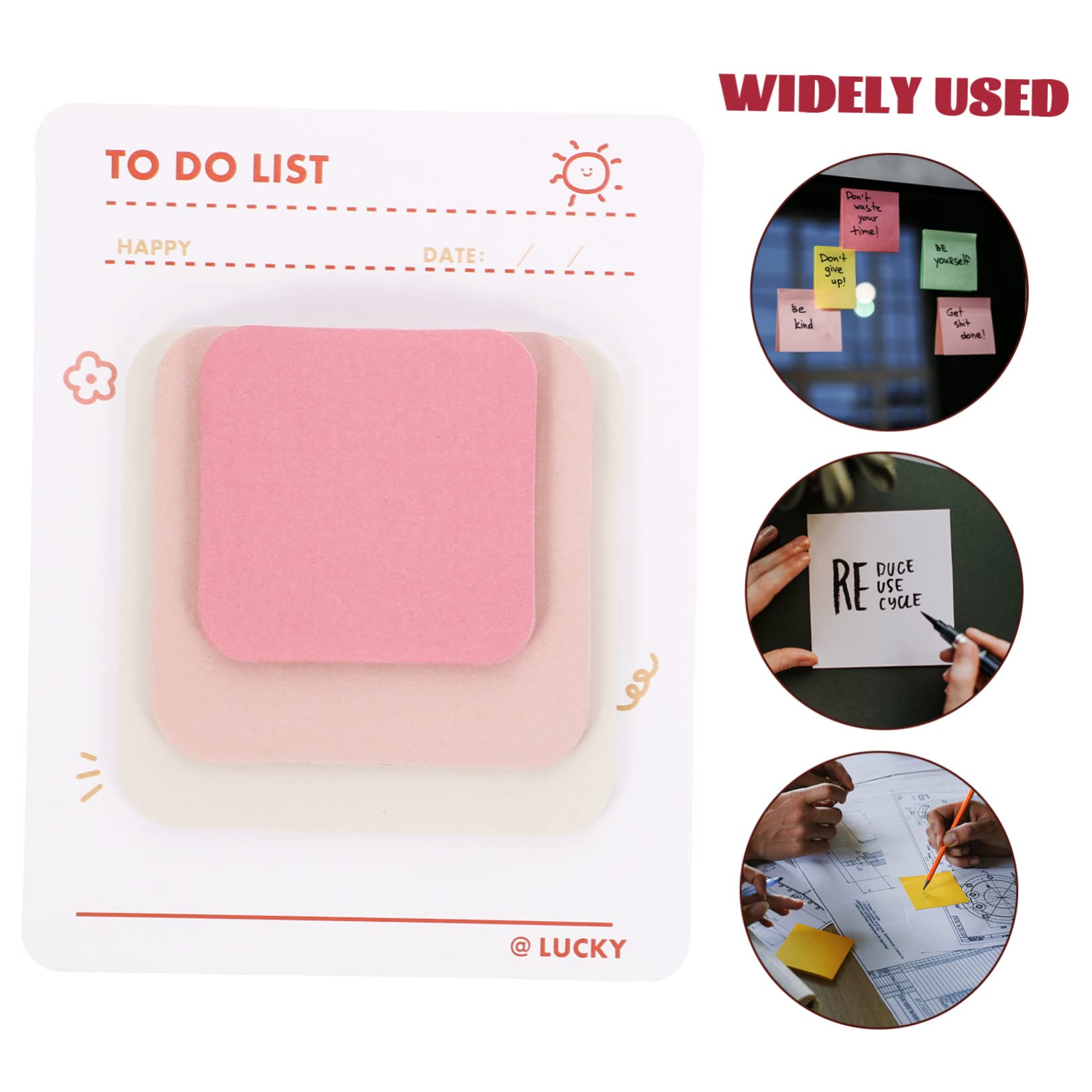 STOBOK 20stücke Teiliges Selbstklebender Haftnotizen Für To-do-listen Praktische Memo-sticker Für Schule Büro Und Zuhause Vielseitige Sticky Tabs Im Minimalistischen Design