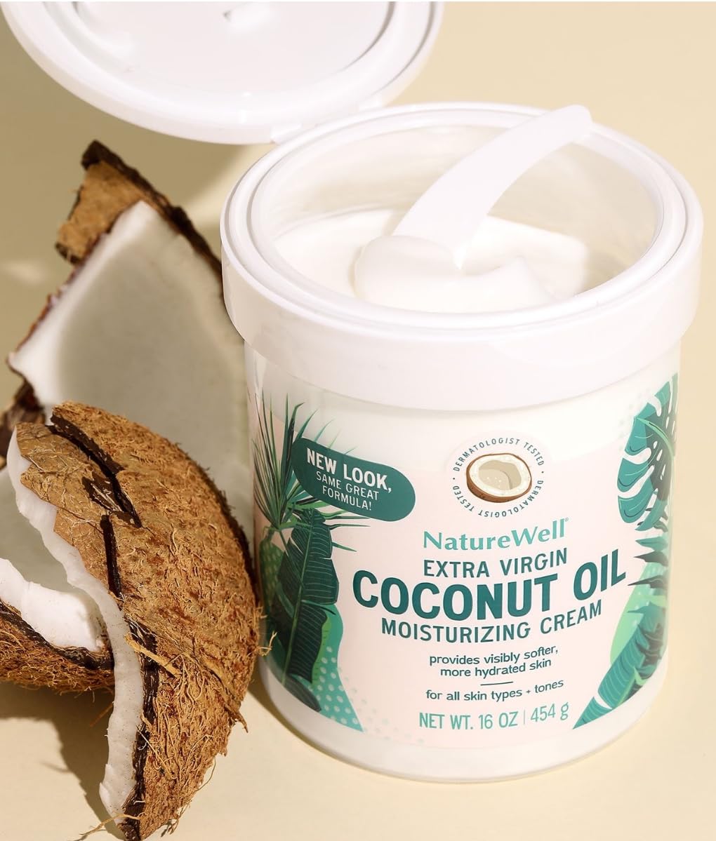 Nature Well Extra-Virgin Coconut Oil Moisturizing Cream 2 Packs (16 oz.) .Packed with proven antioxidants,