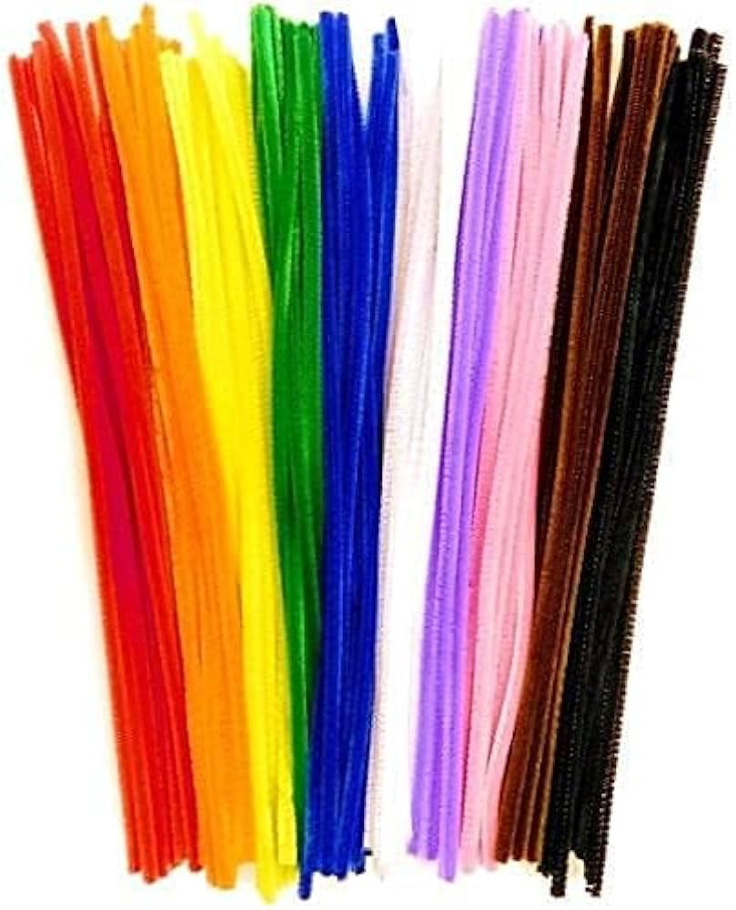 Colourful Plastic Pipe Cleaners, Assorted Vibrant Shades, Pack of 100-image-28
