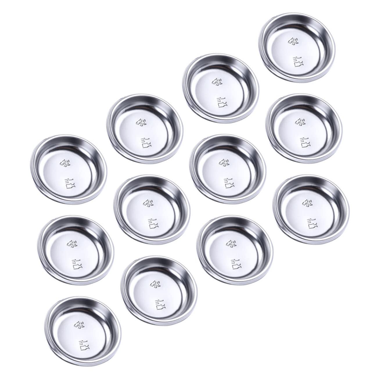 Cabilock 150pcs Round Sauce Dishes Plastic Condiment Plates for Barbecue Simple Sauce Bowl Non-slip Bottom Smooth Surface Stylish Seasoning Dish