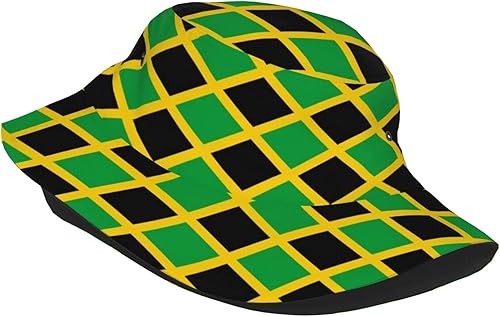 Miniatura 7 de Sombrero de pescador con bandera de Jamaica para hombre y mujer, sombrero de sol de verano, gorra de pescador abstracta para viajes al aire libre