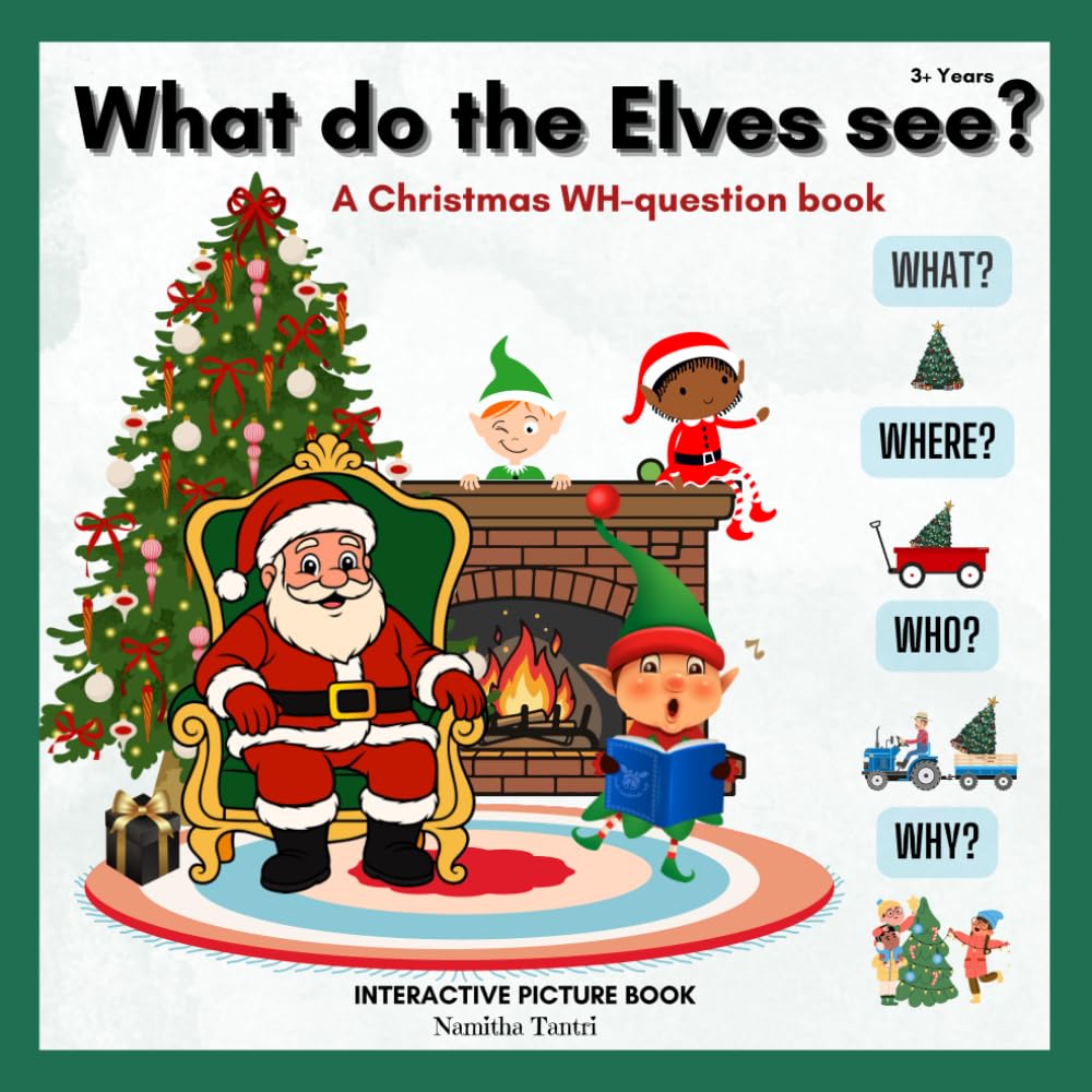 What do the ELves see?: A christmas WH question book