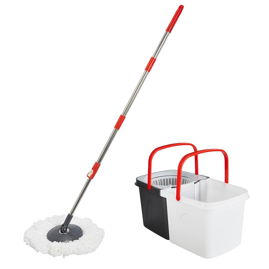 Waste(twice) - momohana Clorox Nesting Spin Mop - Two-Bucket System, Easy Fill