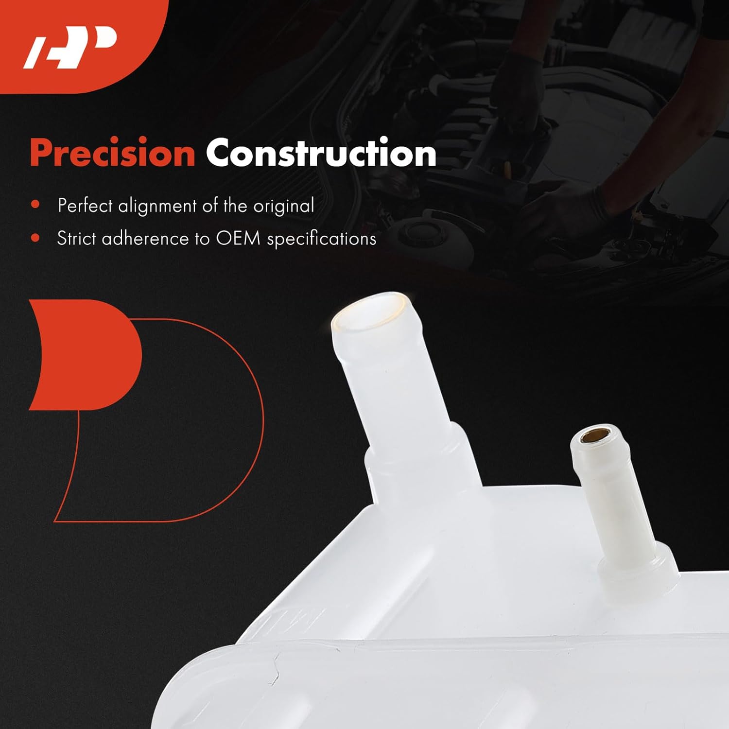 A-Premium Engine Coolant Overflow Recovery Reservoir Tank Compatible with Chevrolet Optra 2004-2010 & Suzuki Forenza 2004-2008, Reno 2005-2008, 2.0L, Petrol