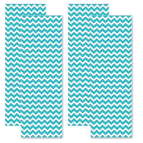 Appliance Art Deluxe School Locker Magnetic Wallpaper | Decorative | Magnetic Vinyl for Instant Update | Trimmable | Easy Install, Remove & Reuse | Set of 4 Sheets | Chevron Gray (Chevron Blue)