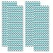 Locker Designz Back to School Magnetic Locker Chevron Wallpaper, Blue
