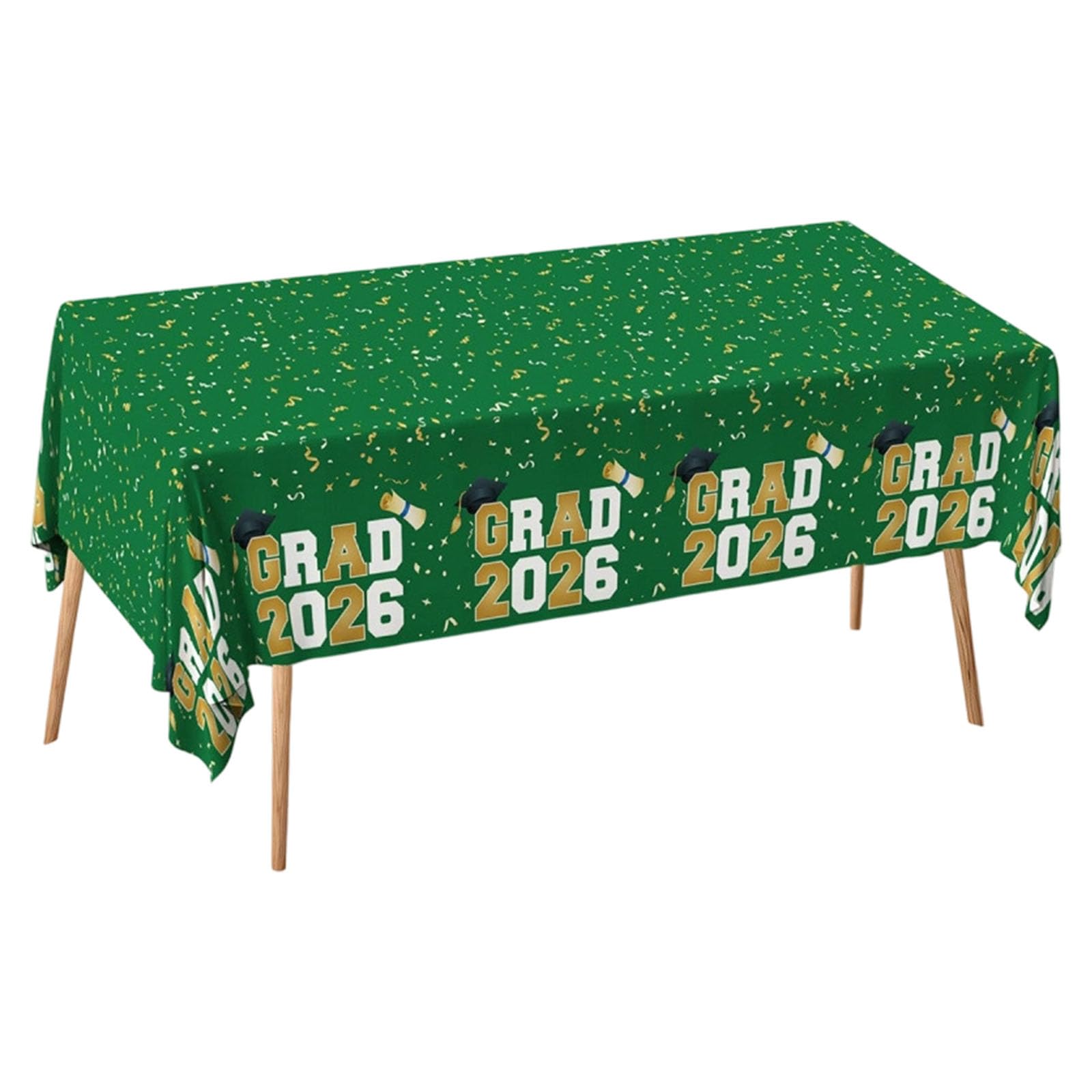 Whoasyst Spacious Graduation Party Table Cover Large Linen Fabric Resistant to Wind and for Outdoor Event Graduation Tablecloth