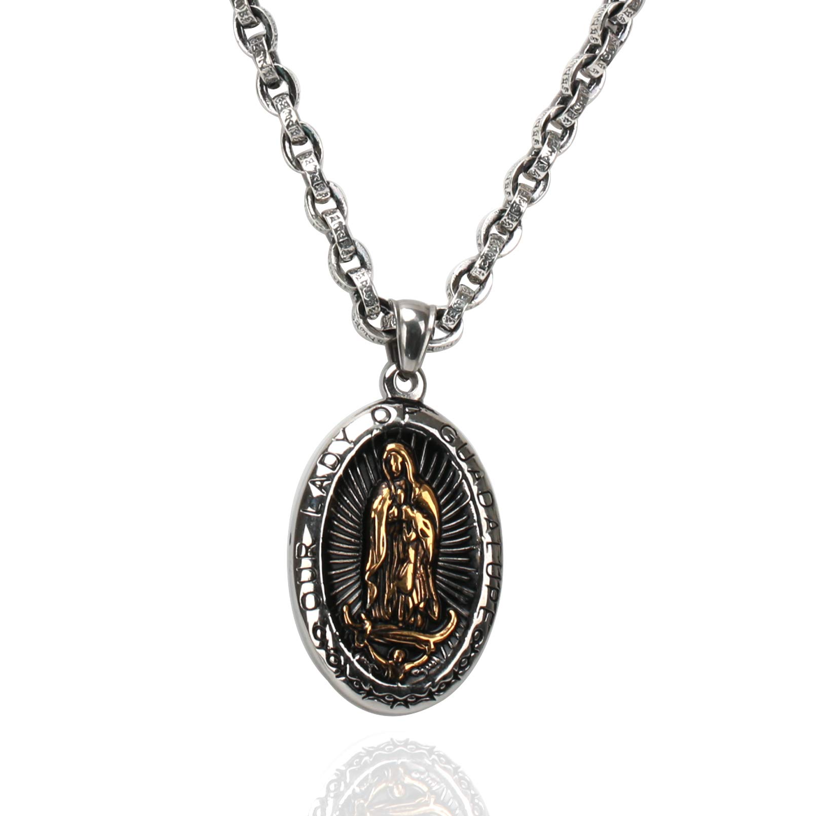 Amazon | [silver KYASYA]奇跡のメダイ ネックレス シルバー