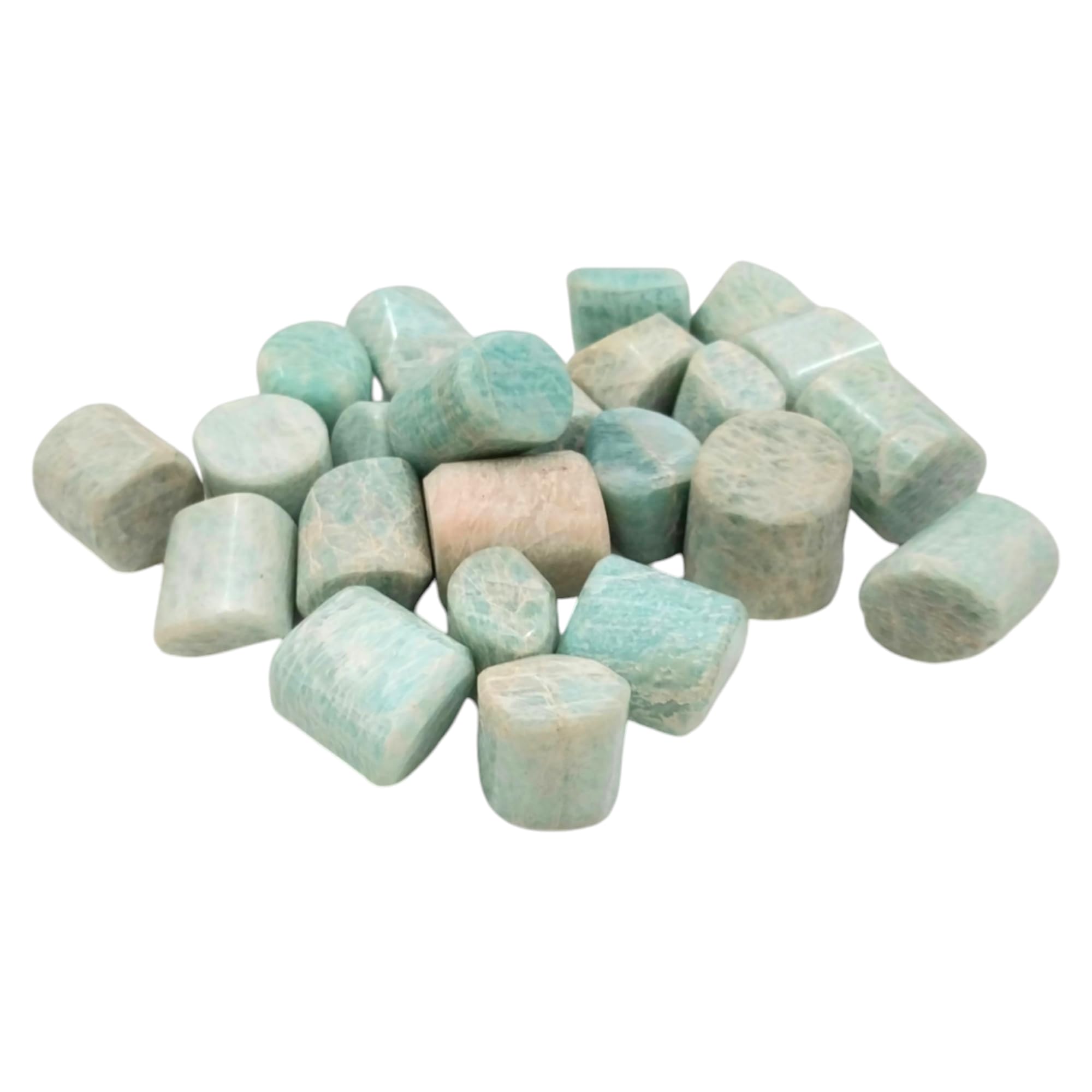 100 Grams Amazonite Tumbles | Soothing Stone of Courage & Truth, Enhances Communication, Balances Emotions, Aligns Heart & Throat Chakras-image-15