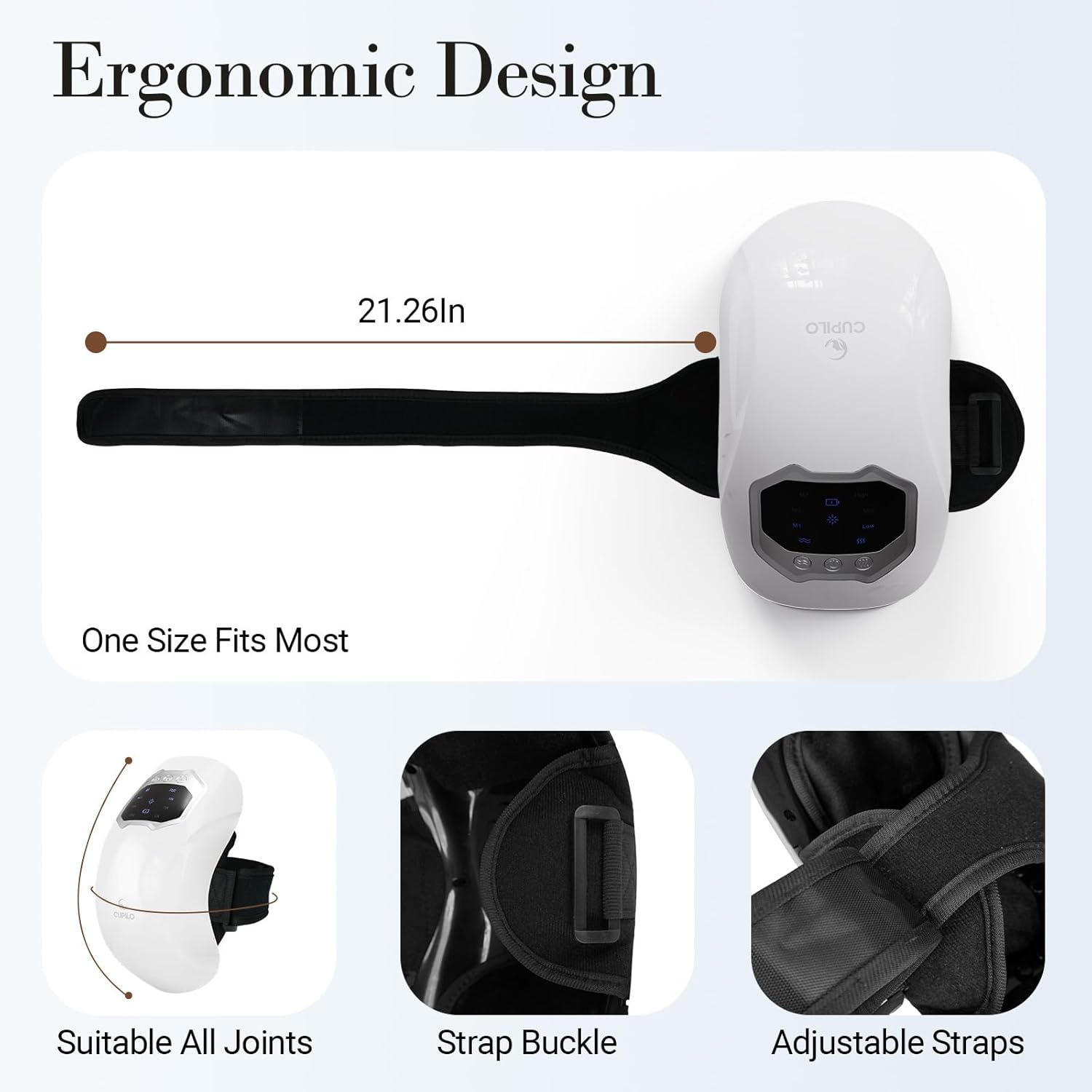 FSA Eligible HSA Knee Massager, Portable Knee Massagers with Heat, Heated Vibration Knee Massager for Knee Pain Relief, for Seniors Parents Grandparents - Image 6