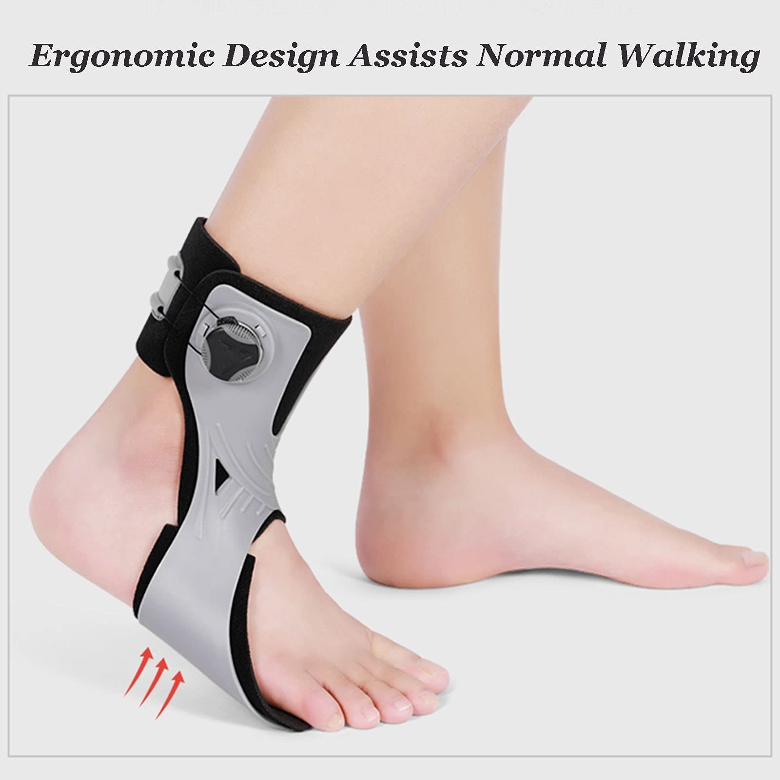 Attelle De Soutien Du Pied Tombant, Pied Tombant Posture Releveur Soutien, Stabilisateur Pied pour Extension De L'articulation De La Cheville, Attelles De La Cheville Left,Large