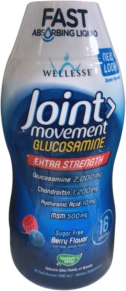 Wellessee Joint Movement Glucosamine Liquid 16 Ounces (2 pack)