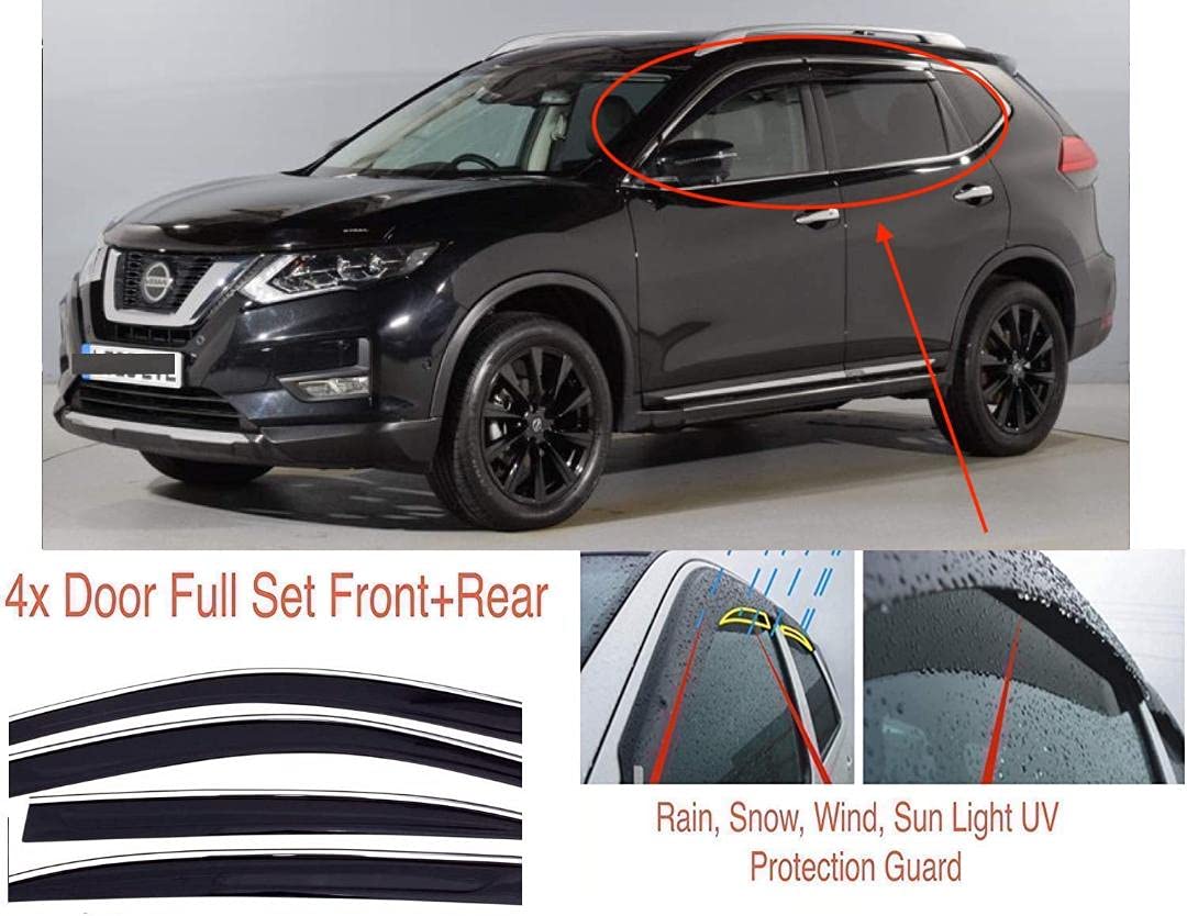 Buy AC WOW 4x Wind Deflectors Compatible with Nissan XTrail 2013 2014